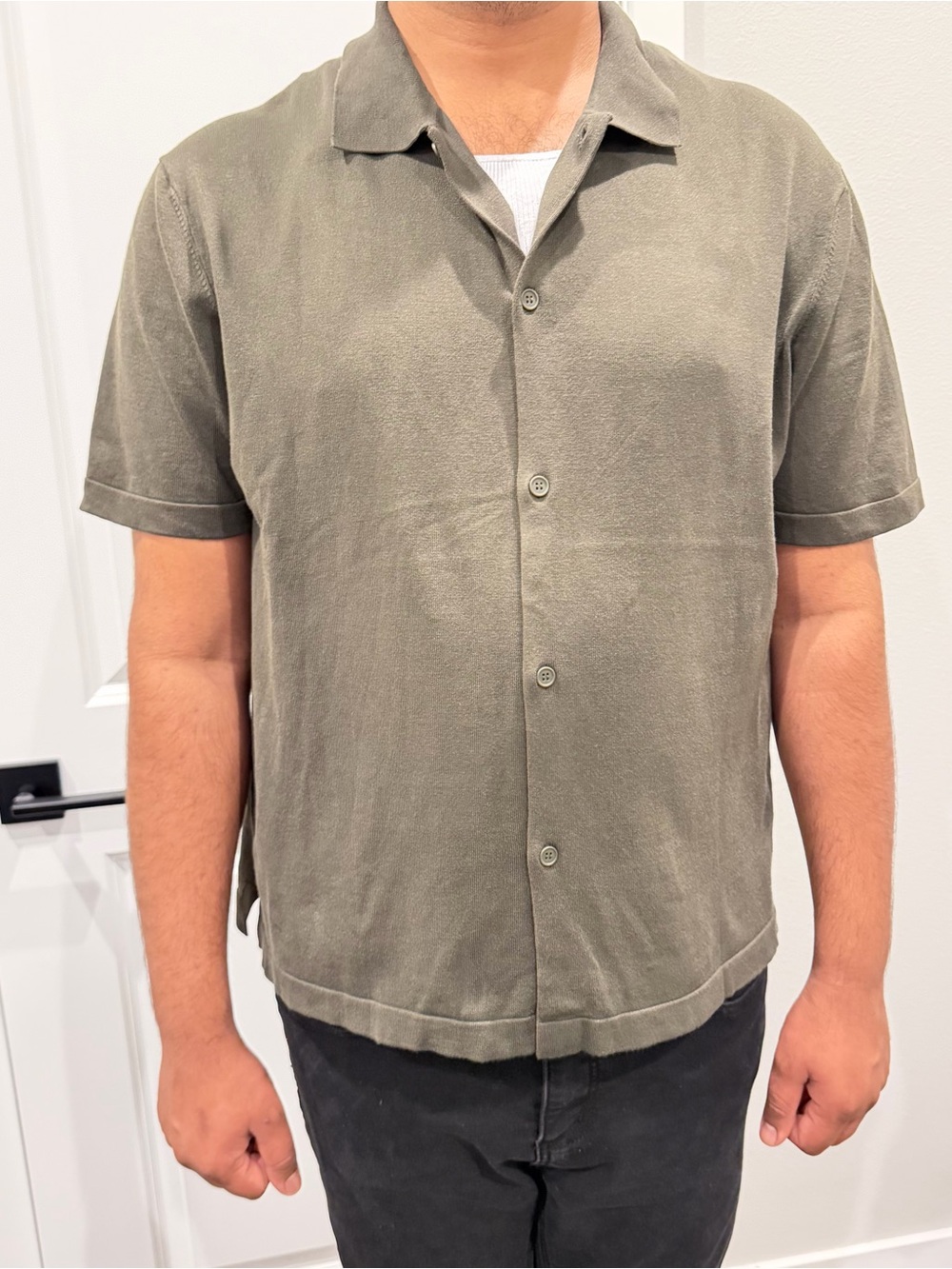 H&M  Green Pocket T-Shirt Men’s Casual Short Sleeve